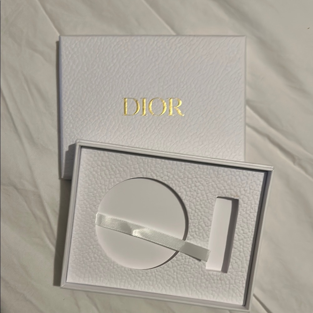 Dior White Gift Box with Gold Logo